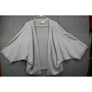 Maeve by Anthropologie Lia Hacci Kimono Open Cardigan-Medium-Gray